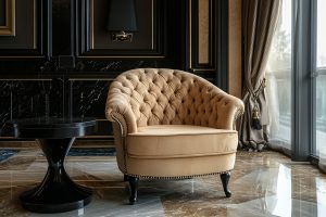 Sillón color Marrón claro en un despacho de abogados en Madrid, Zona de la Castellana